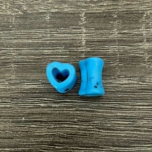 Blue Heart-Shaped Plugs